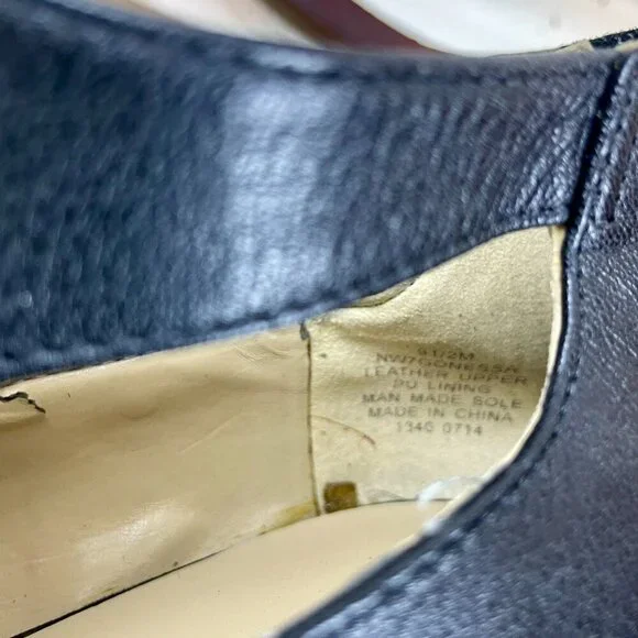 Nine west Black open toe heel Size 9.5 - Picture 9 of 10